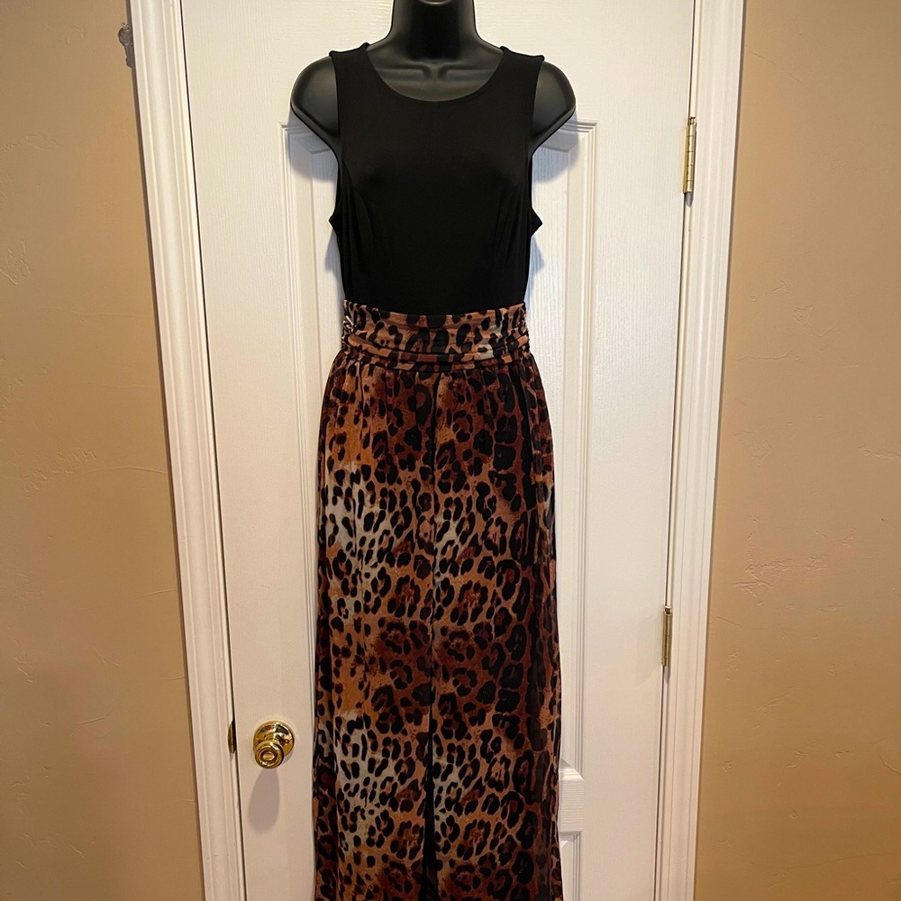 Women’s animal overlay jumpsuit